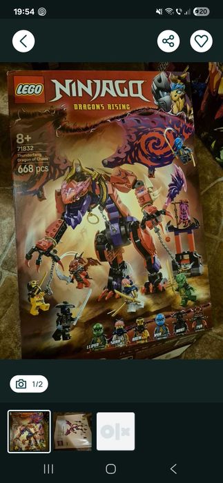 71832 Lego Ninjago Dragonul haosului Thunderfang