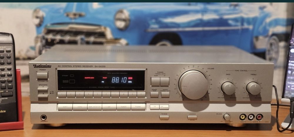 Amplificator statie amplituner receiver Technics SA-GX 230 - argintiu