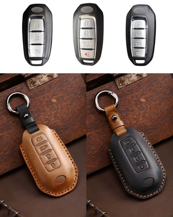 Кожен калъф за ключ  Infiniti QX50 QX60 Q60 Q70 2020 - 2021 - 2022