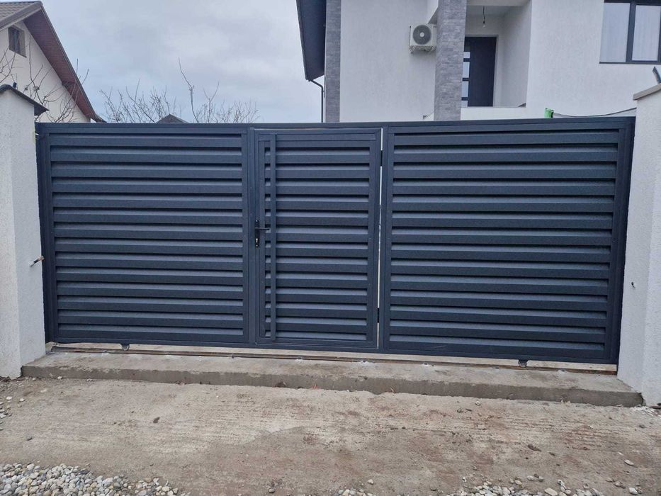 Gard metalic jaluzea | Suruburi ascunse | Tulcea | Model 2025 |
