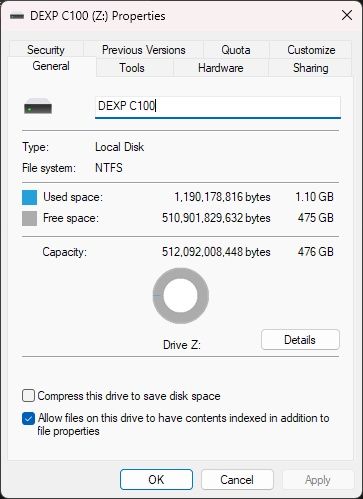 накопитель SSD 512Gb Dexp