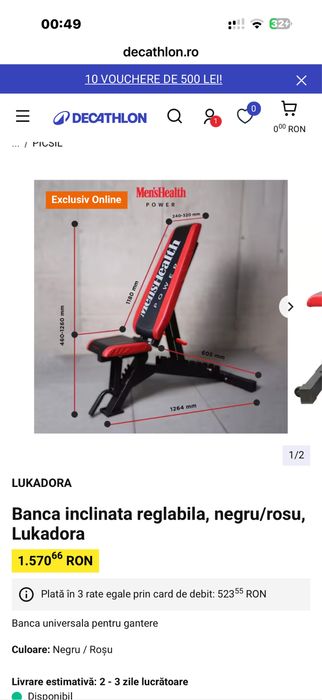 Banca universala profi piept umeri inclinat,Declinat,Drept nouaGermany