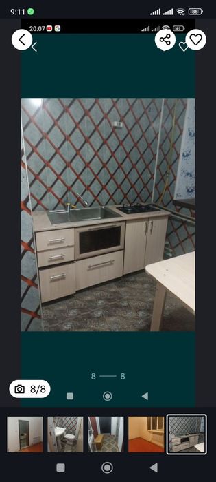 2бөлме кв сатылад. 8 мил тг