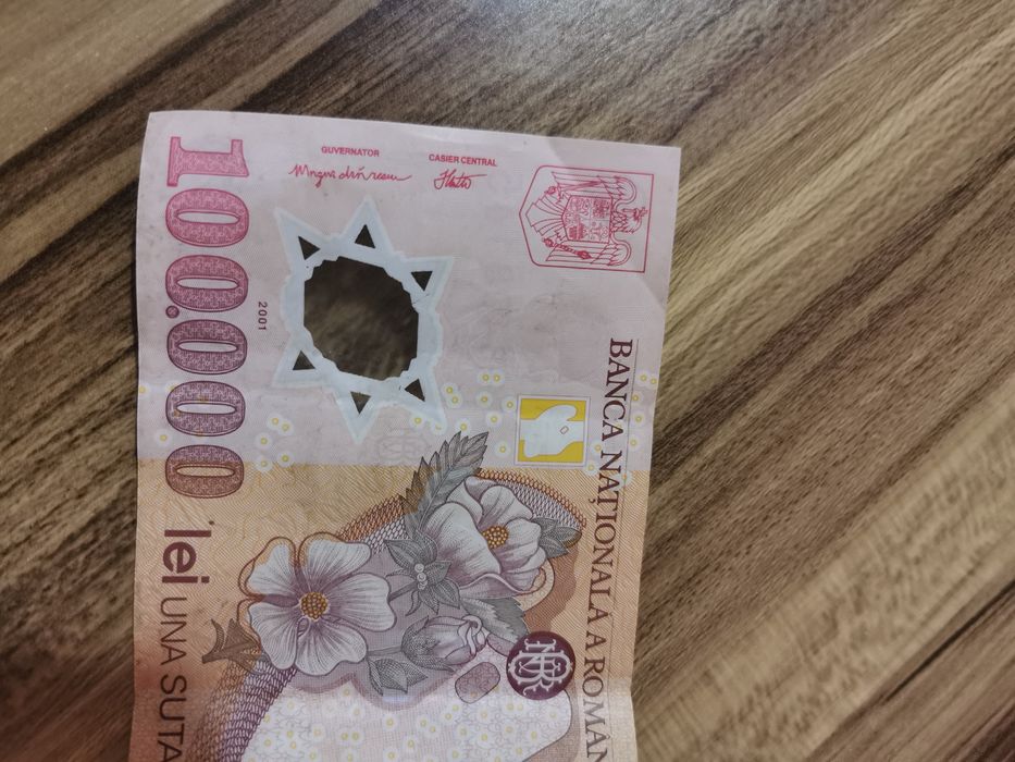 Bancnota 100. 000  lei din 2001