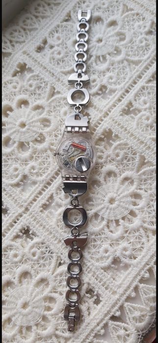 Ceas Swatch damă MENTHOL TONE LK292G Quartz Stainless Water resistant