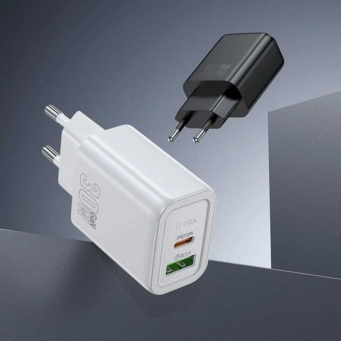 HOCO Set Adaptor + Cablu USB + USB C / 30W / USB C to Lightning