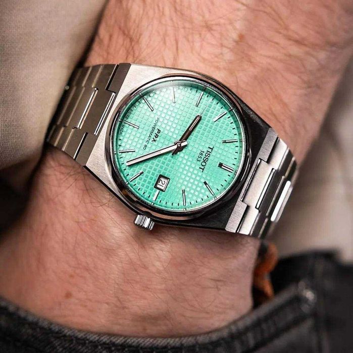 Tissot PRX 40mm Light Green/Steel Powermatic 80