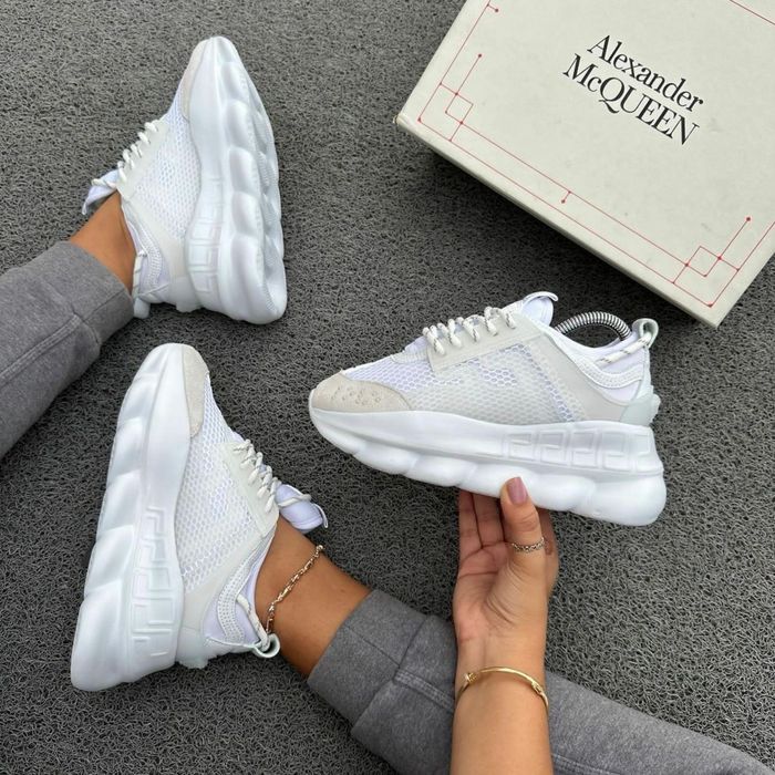 *BACK TO SCHOOL* Versace Chain Reaction White - Calitate Premium