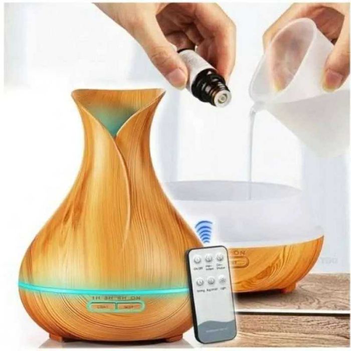 Арома дифузер 400мл с ПОДАРЪК 3 броя етерични масла