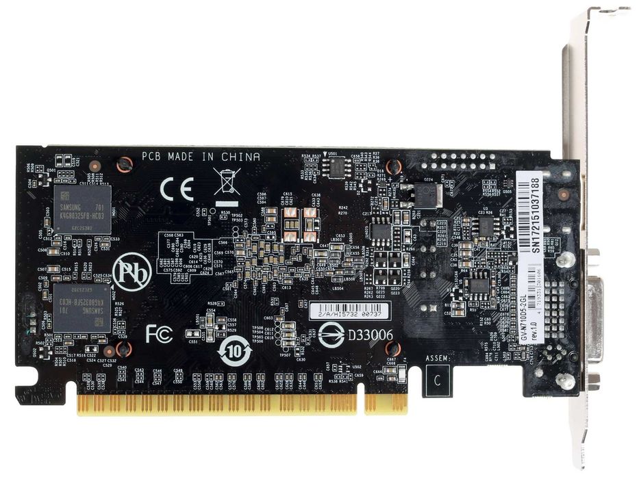 Видеокарта GIGABYTE GeForce GT 710 LP [GV-N710D5-2GL]