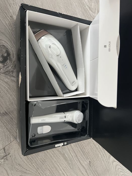 Epilator IPL Braun Silk-expert BD 5008 + Perie Facială NOUĂ (Pachet Complet, Cutie)