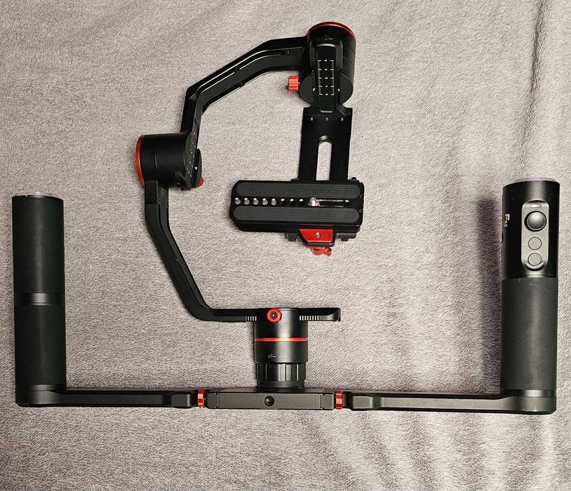 Set gimbal profesional Feiyu Tech cu stabilizare pe 3 axe
