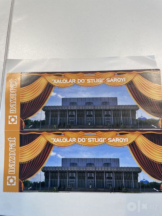 bilet Ogabek Sobirov kanserti xalqlardosligi