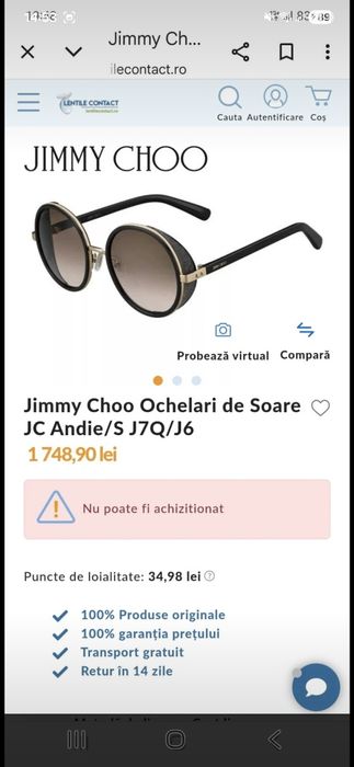 Ochelari de soare Jimmy Choo