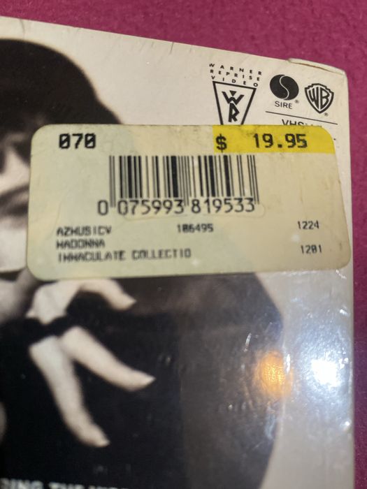 Madonna - The Immaculate Collection VHS - USA Sigilata / Originala