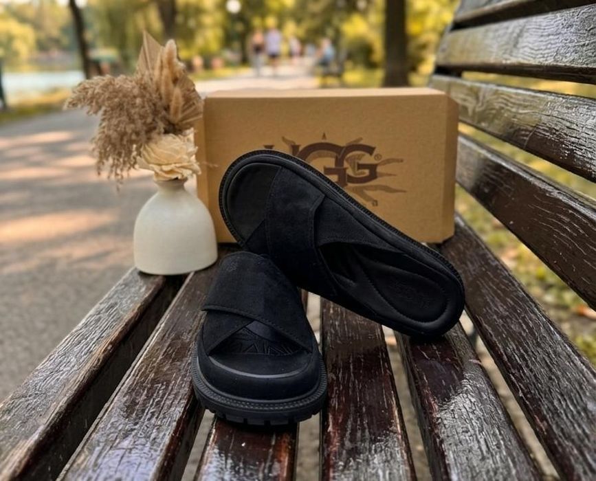 Papuci Dama UGG Negri - Full Box