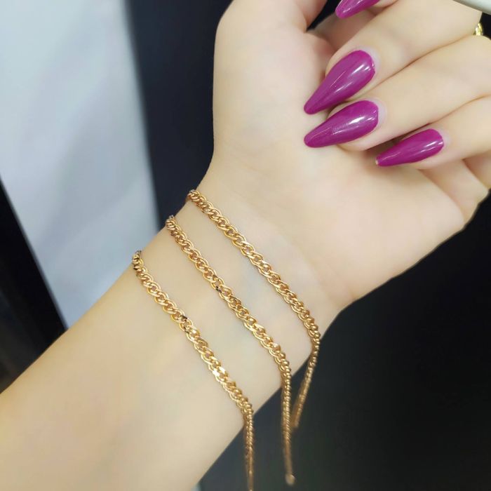 Золотой нежный браслет 585 проба. Есть доставка.