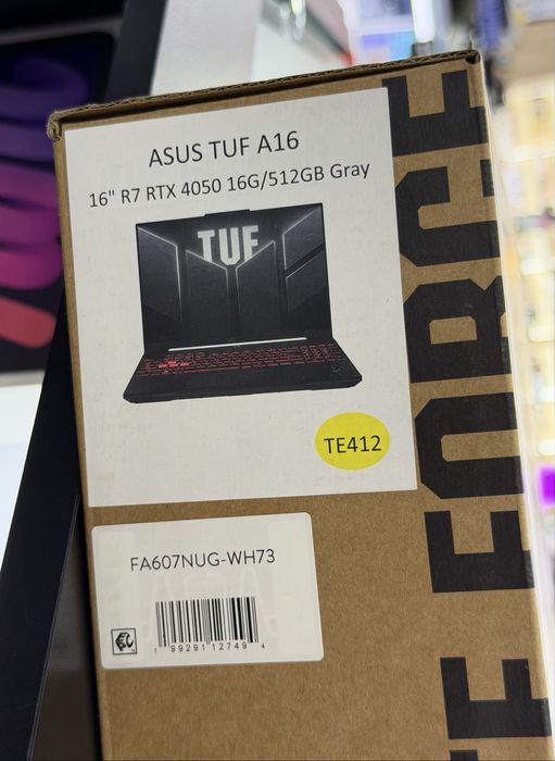 Asus Tuf A16 Gaming 16/512 R7 RTX4050