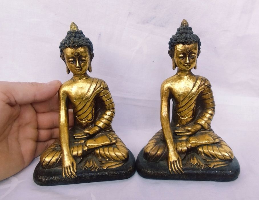 Trei figurine Zeul Budha, din rășină acrilică, Colectia Juliana.