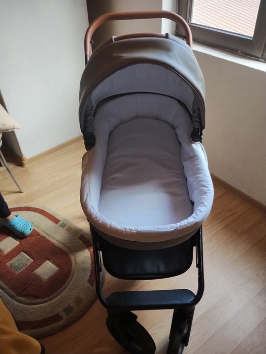 Cărucior bebeluș krausman 3in1 Topaz lux gri
