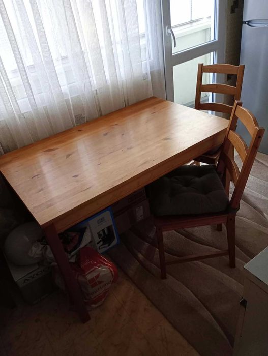 маса с 4 стола HAGERNAS Ikea
