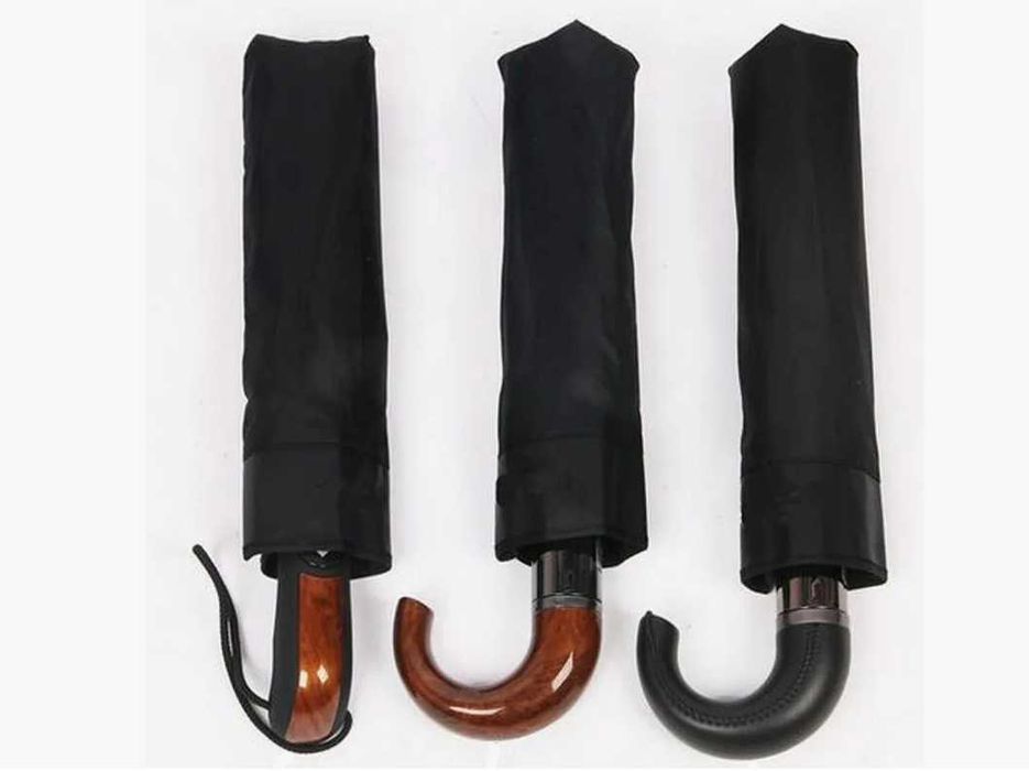 Зонтик автоматический средного размера с ручкой, есть доставка