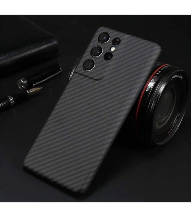 Husa Kevlar Look Samsung S22/S23/S24/S25 PLUS Ultra Slim 0.1MM Neagra