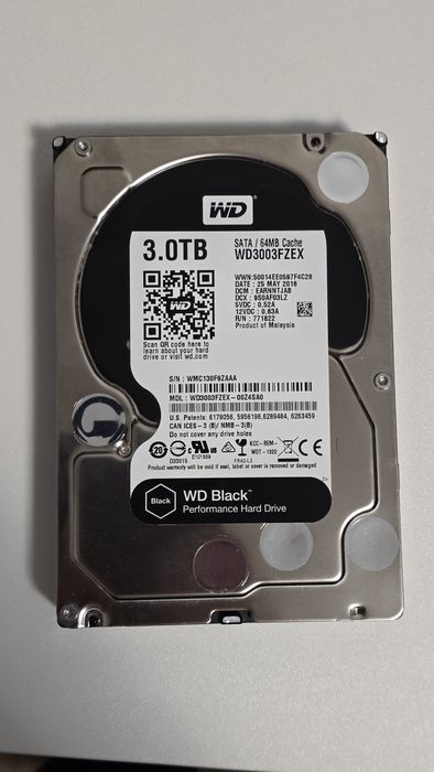Hard Disk HDD WD 3TB Black