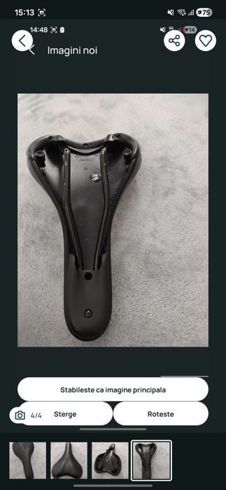 Sa bicicleta. Nouă!