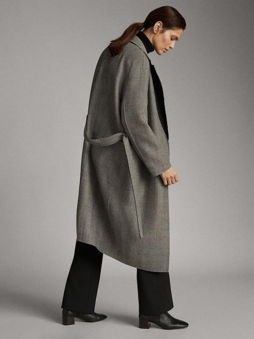 Palton reversibil lana Massimo Dutti