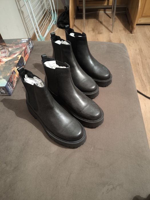 Италиански боти естествена кожа .