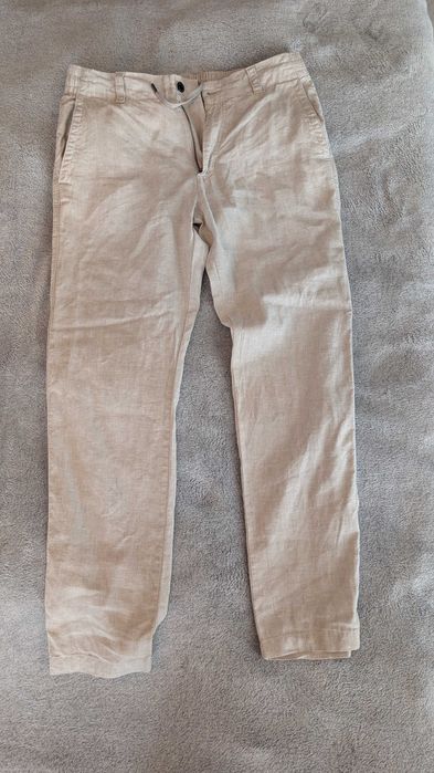 Ленен мъжки панталон Hugo Boss 33-34