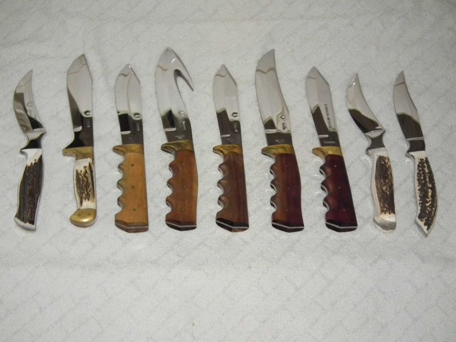 Colectie cutit de vánátoare maghiar neutilizat + toc piele Nagy István