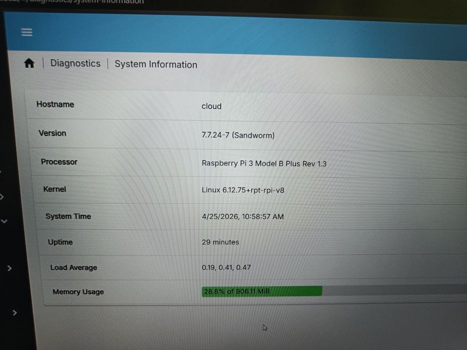 Raspberry pi 3B+  Server / NAS