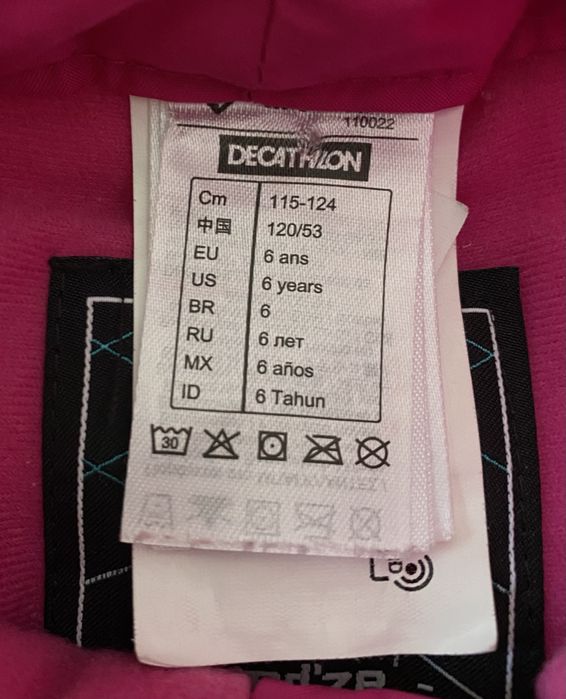 Pantaloni ski Decthlon 6 ani, 115-124cm