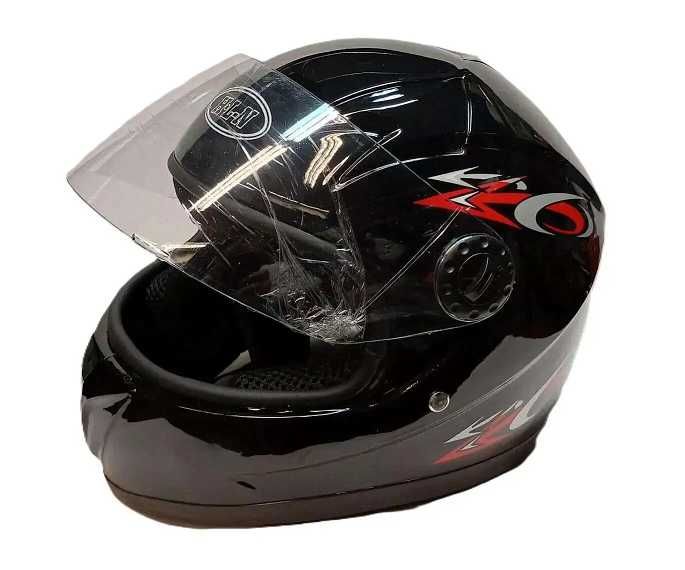 Детска каска за Мотор/Скутер/Мотопед Черна/Червена