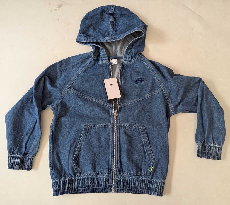 Nike Big Kids Denim Hooded детски(10-12год) суичър от Сащ