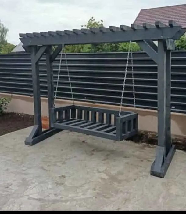 Leagăne din fier forjat și lemn masiv la super oferta mesaj în privat