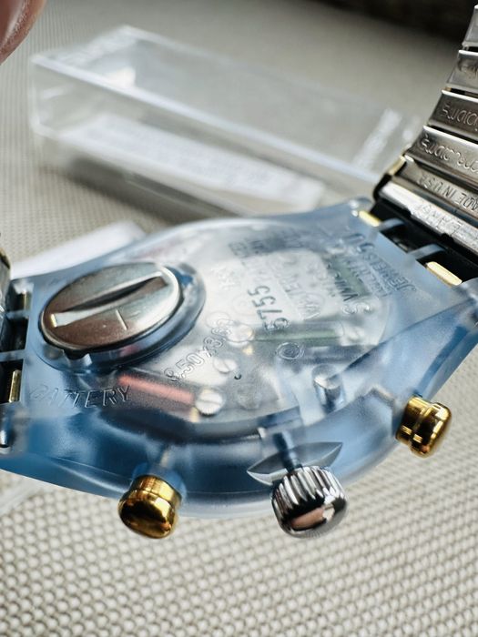 Ceas colectie Swatch Chrono La Reine Prochaine (SCN114) din 1994