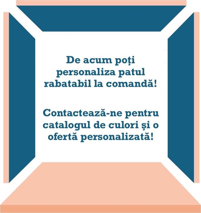 Pat rabatabil Nordhōlm (90/120/160 x 200 cm) personalizare la comandă!