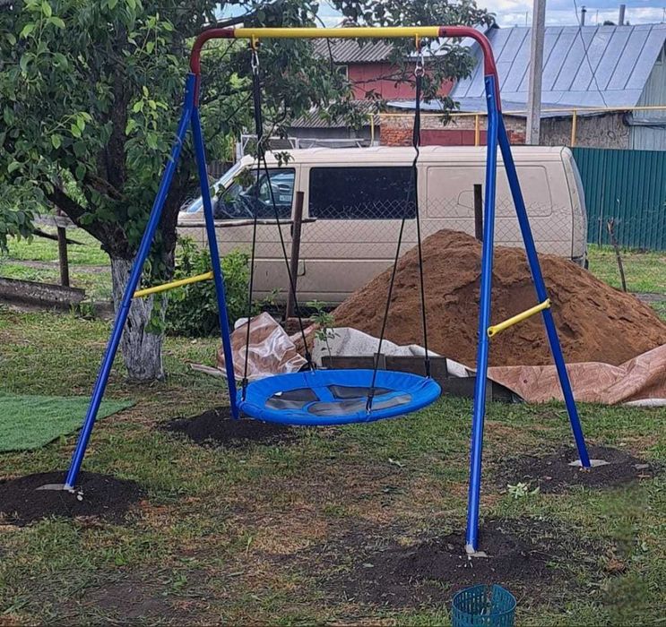 Качели детский стойка в комплекте