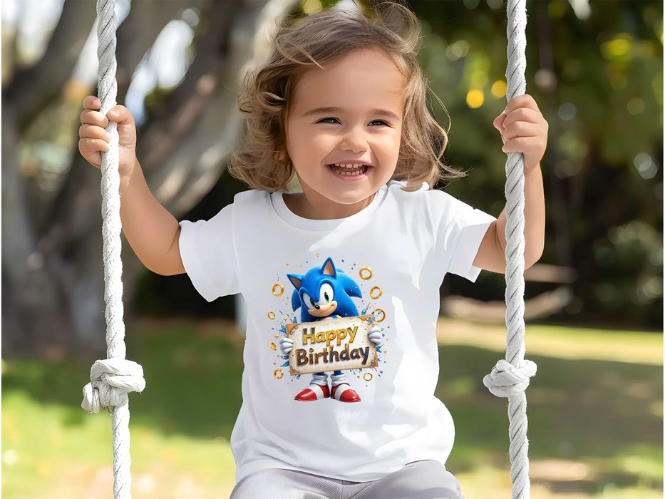 Детски тениски за рожден ден със Соник SONIC