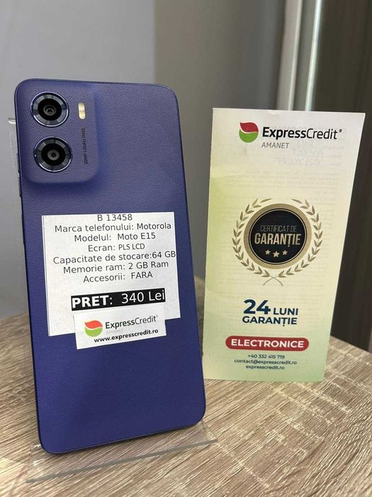 (AG42) Motorola Moto E15 b13458 - Garantie 2 ani!