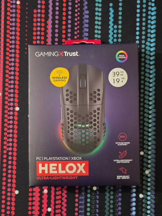 Trust GXT929 Helox Wireless Lightweight Mouse Черна