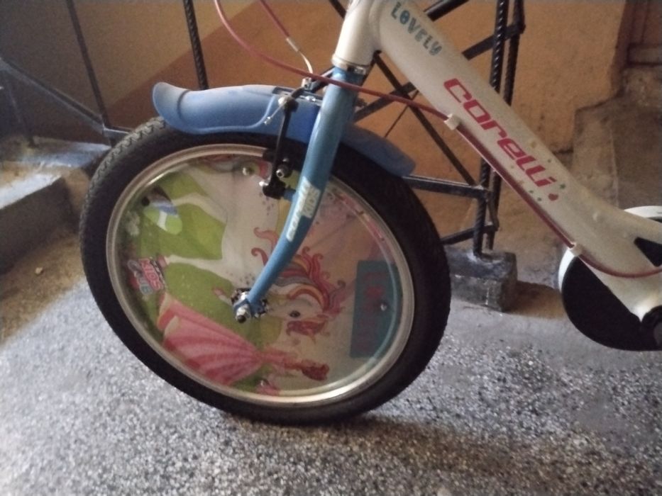 Детски велосипед Corelli Lovely 20", Single-speed, Бял/Розов