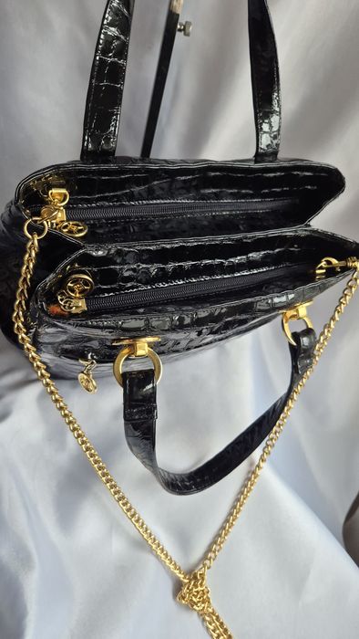 Geanta piele lacuita Nicoli