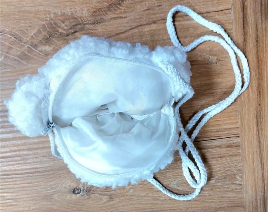 Детска чанта  - Мече кафяв/бял