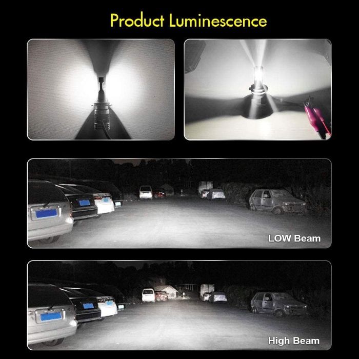 К-кт Умалени Мини Лед Led Диодни Крушки М3 H4 H1 H7 Х4 Х1 Х7 12-24V