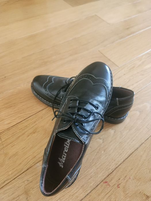 Pantofi de piele nr 35 Marelbo, baieti