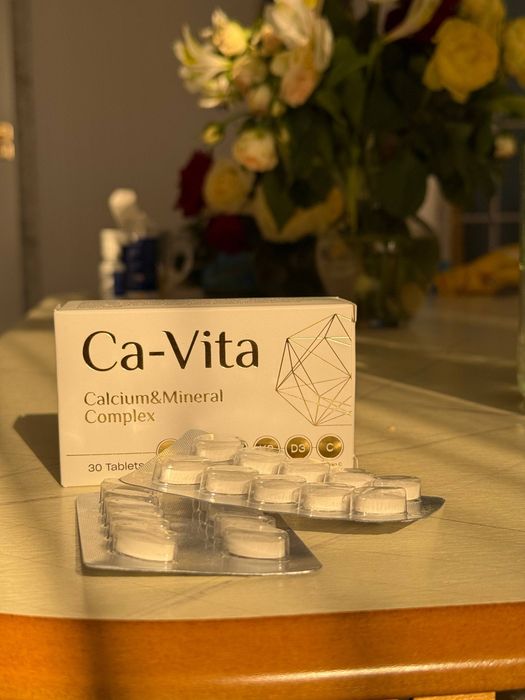 Ca-Vita — kalsiy, magniy, D3, K2 vitamini kompleksi